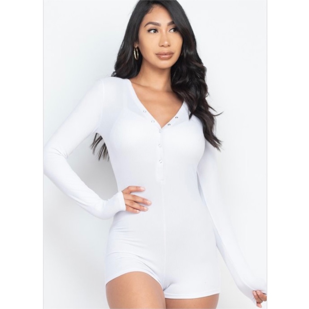 White Bodycon Jumpsuit